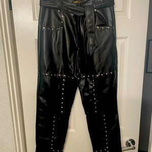 Nova Lux faux leather studded pant